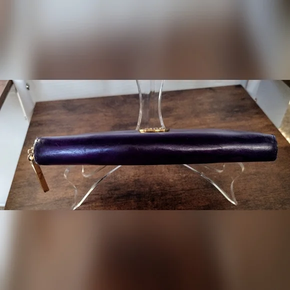 Tory Burch Purple Leather Wallet - Picture 6 of 10